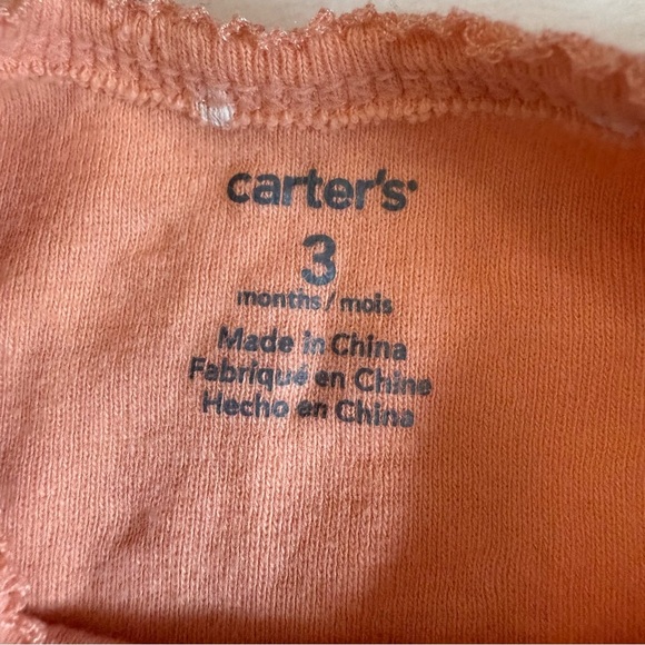 Carter's Pink and Orange Polka Dot Bodysuit Duo - Picture 7 of 8